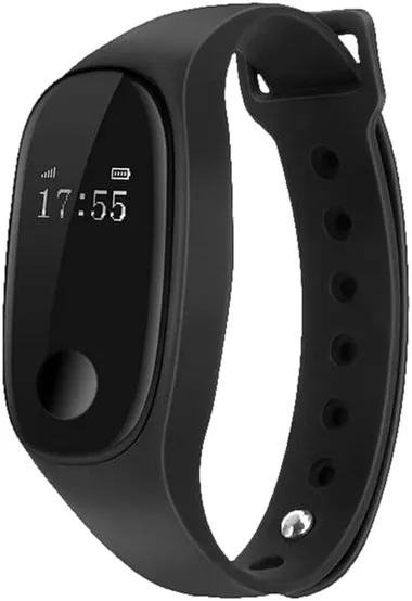 Kavach Band, Onyx Black, on a plain background
